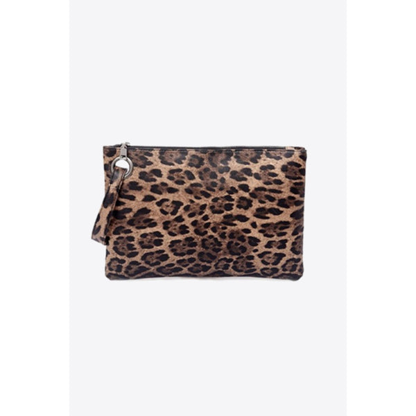 Leopard PU Leather Clutch - Spicie's Boutique
