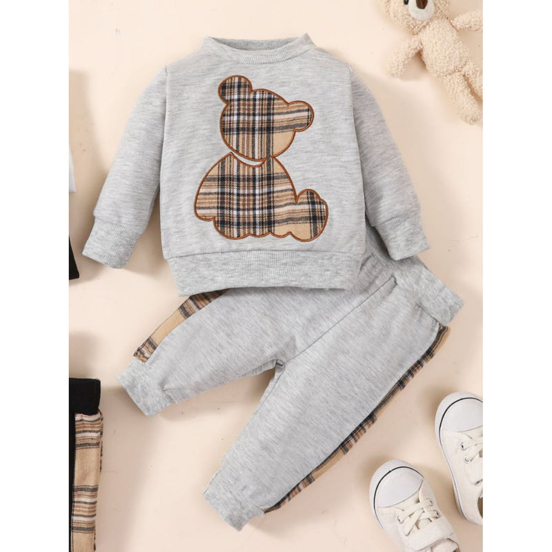 Baby Bear Graphic Sweatshirt and Joggers Set - Spicie's Boutique