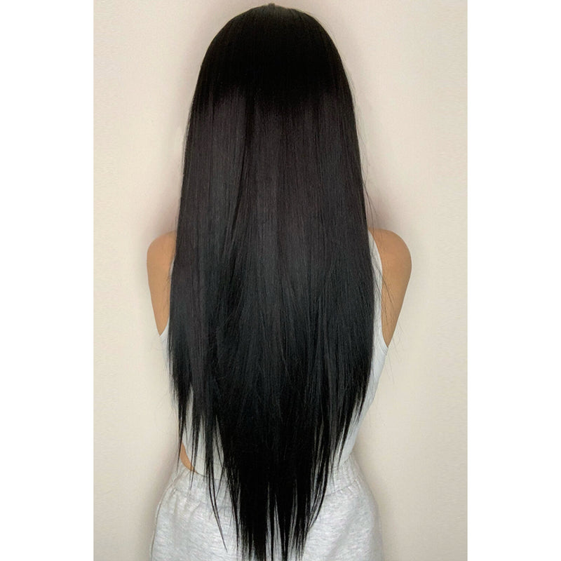 13*2" Long Lace Front Straight Synthetic Wig 26" Long 150% Density - Spicie's Boutique