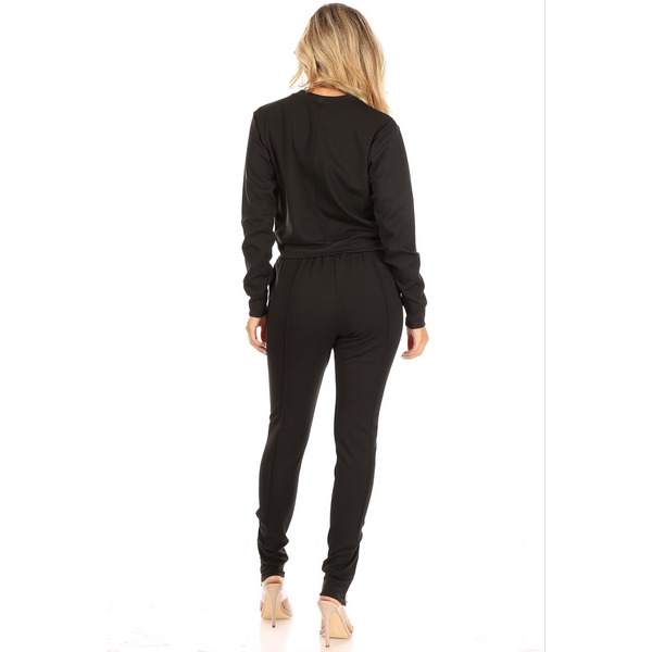 2 pc Crop top/pants Tracksuit - Spicie's Boutique