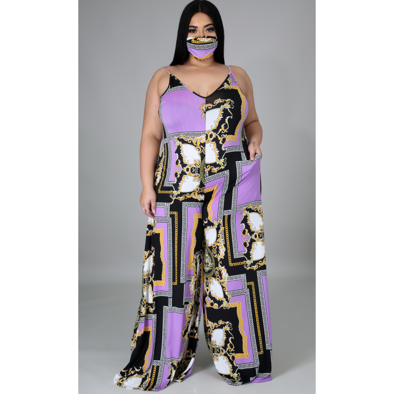 Lux Jumpsuit w/mask - Spicie's Boutique