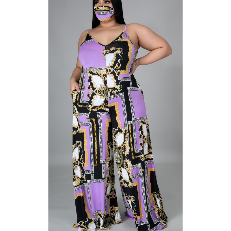 Lux Jumpsuit w/mask - Spicie's Boutique