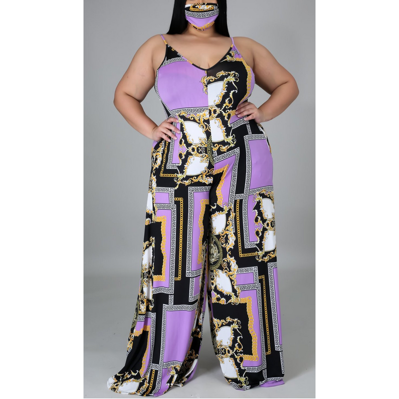Lux Jumpsuit w/mask - Spicie's Boutique