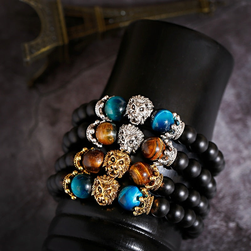 Classic Crown Lion Unisex Bracelet - Spicie's Boutique