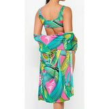 Side cutout Bodysuit w/Kimono Coverup - Spicie's Boutique