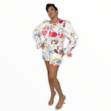 Big Face Romper - Spicie's Boutique