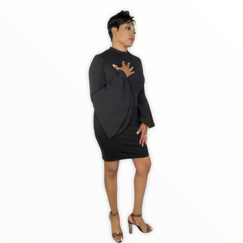 Classy Black Dress - Spicie's Boutique