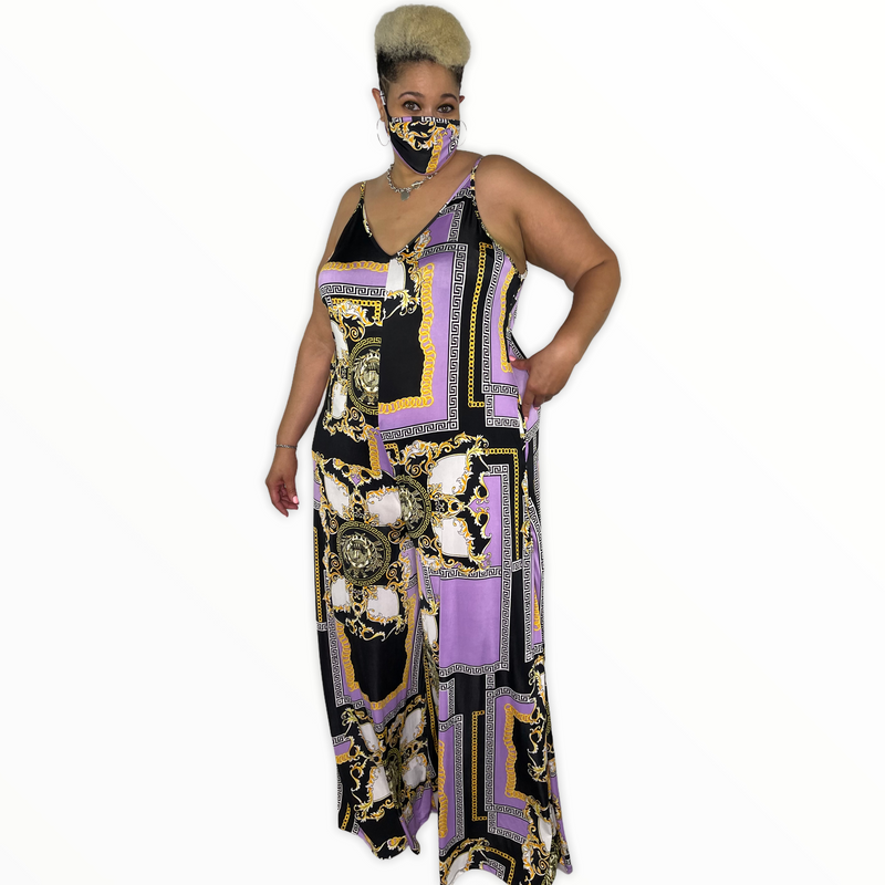 Lux Jumpsuit w/mask - Spicie's Boutique