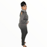 Charcoal Tracksuit - Spicie's Boutique