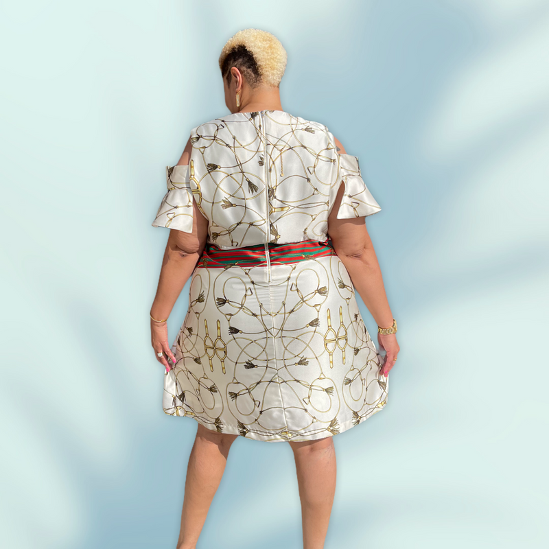 Open Shoulder Plus Size Dress - Spicie's Boutique