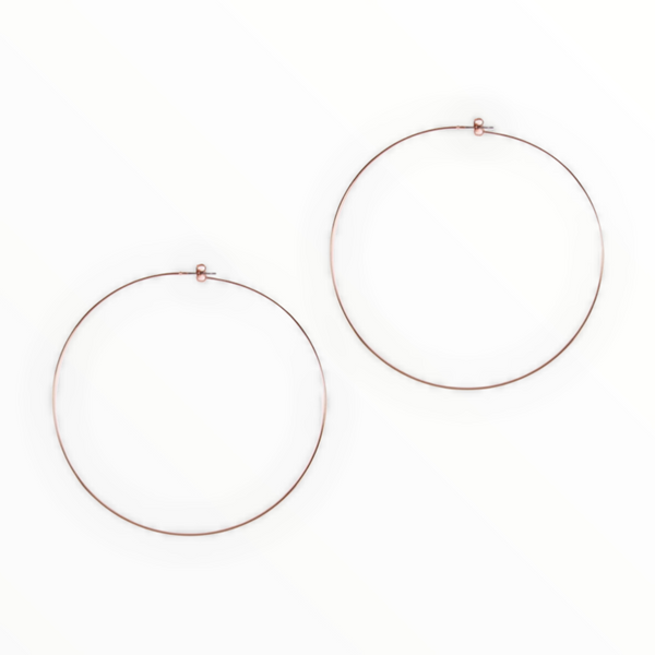 Large Wire Hoop Earrings - Spicie's Boutique