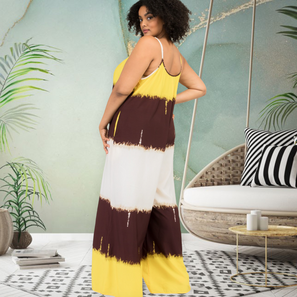 Oversized Tie Dye Jumpsuit - Spicie's Boutique