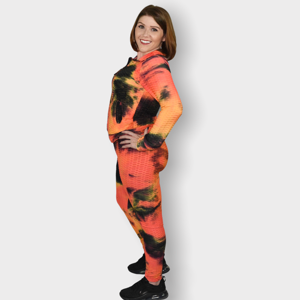 Tie-Dye Tracksuit w/mask - Spicie's Boutique