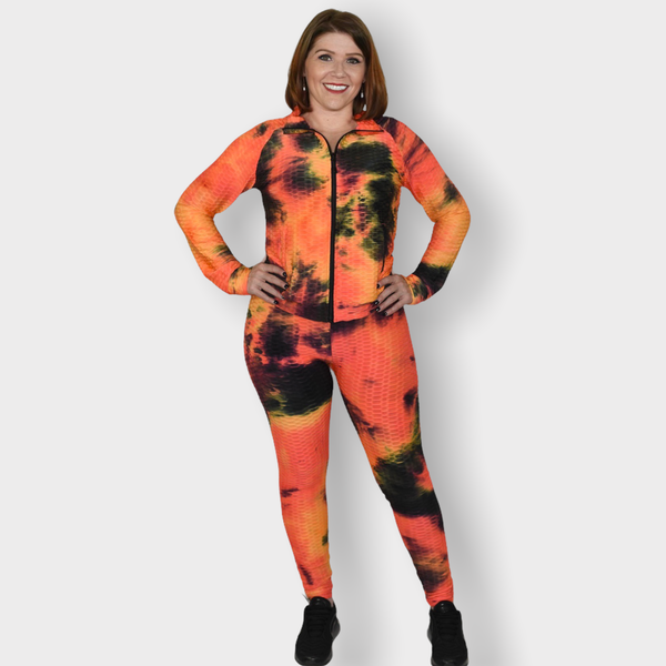 Tie-Dye Tracksuit w/mask - Spicie's Boutique