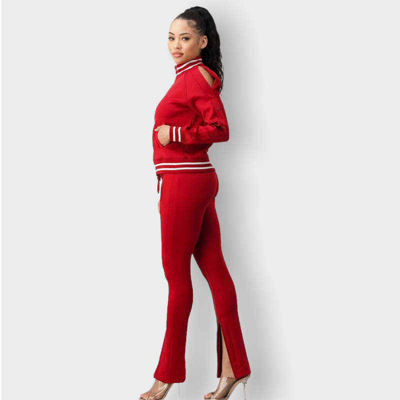 Red Tracksuit - Spicie's Boutique