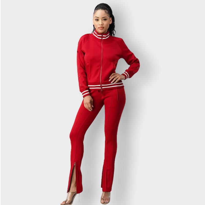 Red Tracksuit - Spicie's Boutique