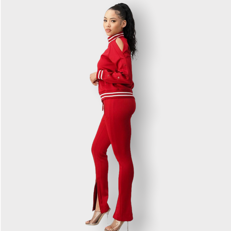 Red Tracksuit - Spicie's Boutique