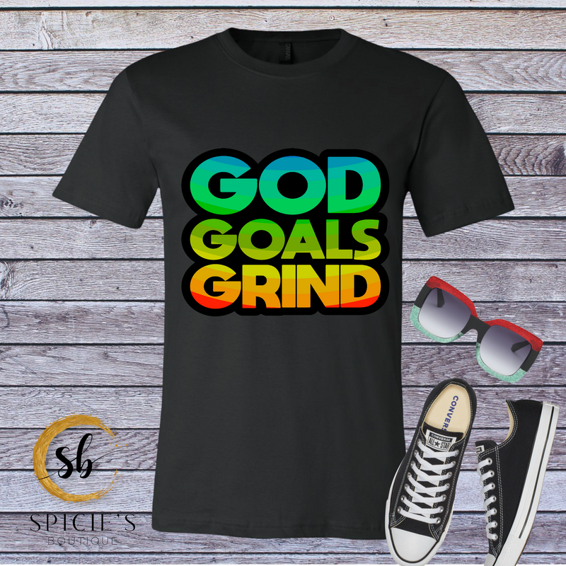 God Goals Grind T-shirt - Spicie's Boutique