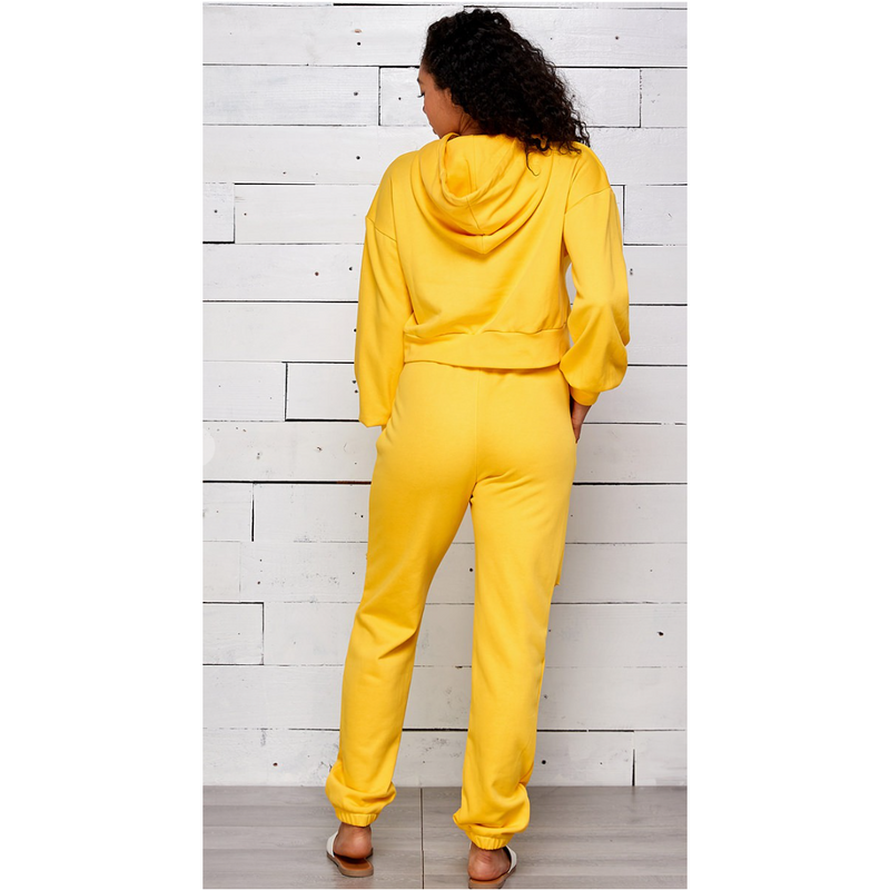 Cut Out Hooded Jogger Pants Set - Spicie's Boutique