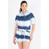 Tie-Dye Denim Romper - Spicie's Boutique