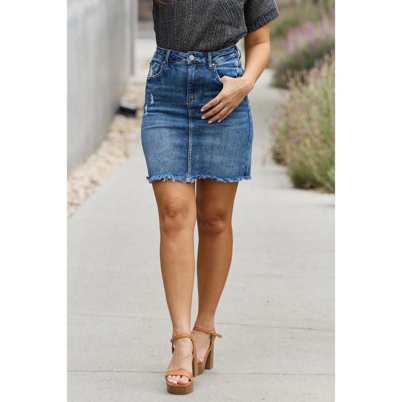 Amelia Denim Mini Skirt - Spicie's Boutique