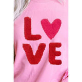 LOVE Sequin Dropped Shoulder Sweatshirt - Spicie's Boutique