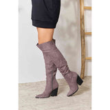 East Lion Corp Block Heel Knee High Boots - Spicie's Boutique