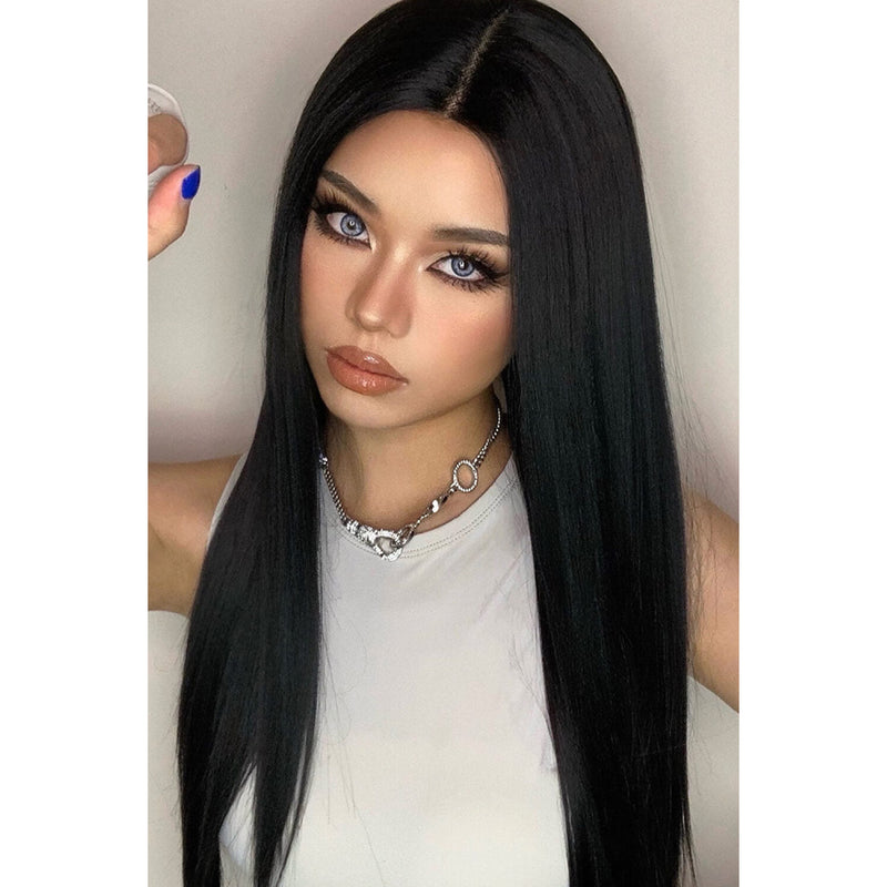 13*2" Long Lace Front Straight Synthetic Wig 26" Long 150% Density - Spicie's Boutique