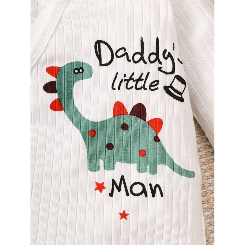 DADDY'S LITTLE MAN Dinosaur Graphic Jumpsuit - Spicie's Boutique