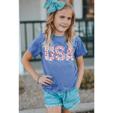 USA Leopard Graphic Tee- Mommy & Me