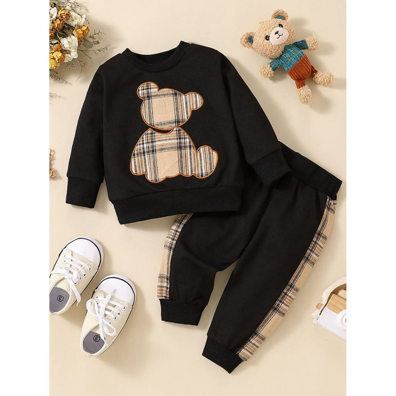 Baby Bear Graphic Sweatshirt and Joggers Set - Spicie's Boutique