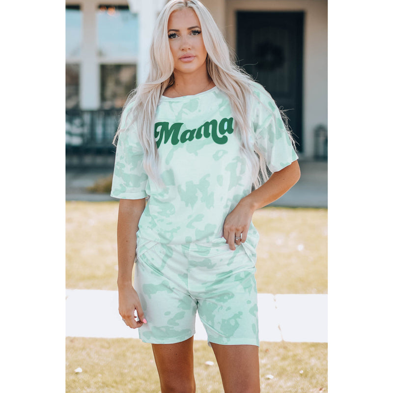 Women Printed Letter Graphic Lounge Set