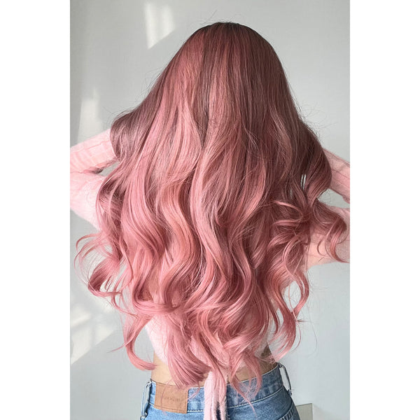 Fashion Wave Synthetic Long Wig 26''- Pink - Spicie's Boutique