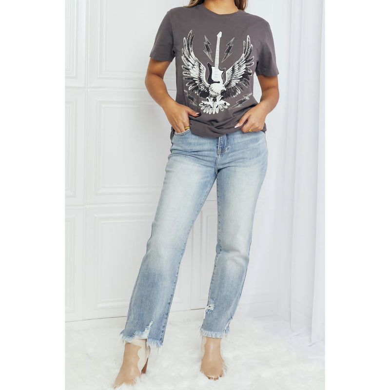 mineB Eagle Graphic Tee Shirt