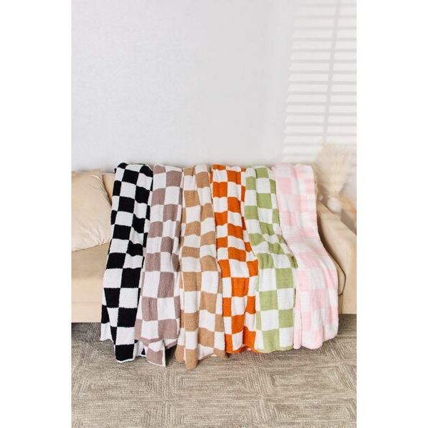 Cuddley Checkered Decorative Throw Blanket - Spicie's Boutique