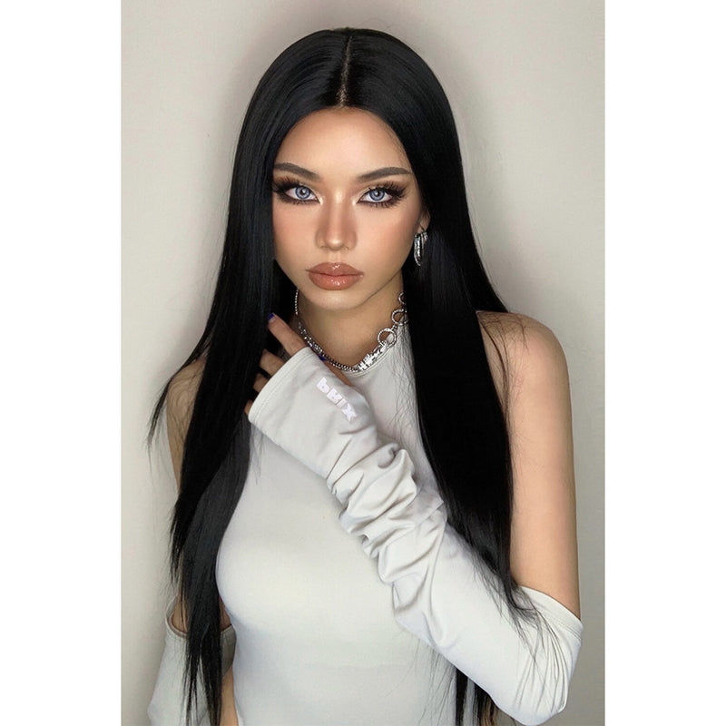 13*2" Long Lace Front Straight Synthetic Wig 26" Long 150% Density - Spicie's Boutique