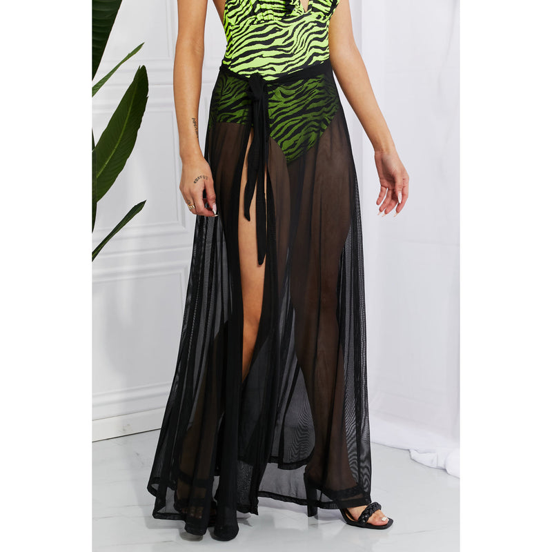 Beach Is My Runway Mesh Wrap Maxi Cover-Up Skirt - Spicie's Boutique