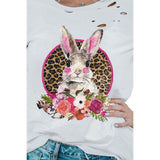 Easter Graphic Distressed Tee Shirt