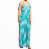 Striped Harem Maxi Dress - Spicie's Boutique