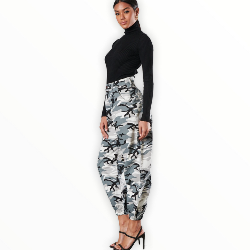 Grey Camo Pants - Spicie's Boutique