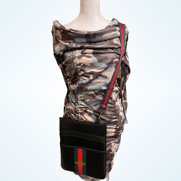 Neoprene Bee Crossbody - Spicie's Boutique