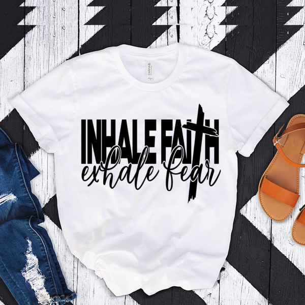 Inhale Faith Graphic T-shirt - Spicie's Boutique