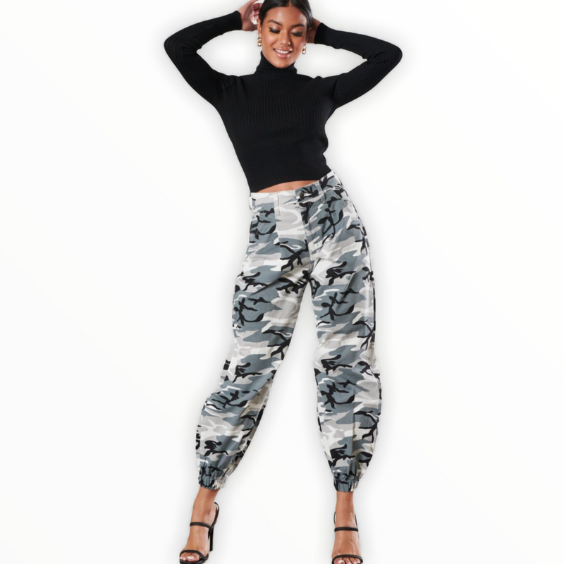 Grey Camo Pants - Spicie's Boutique