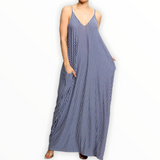 Striped Harem Maxi Dress - Spicie's Boutique