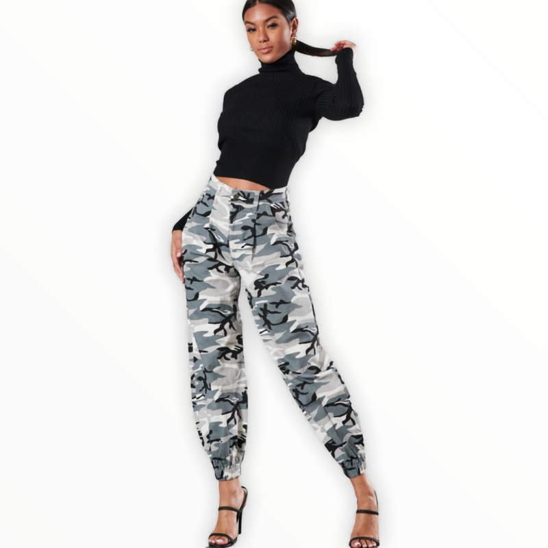 Grey Camo Pants - Spicie's Boutique