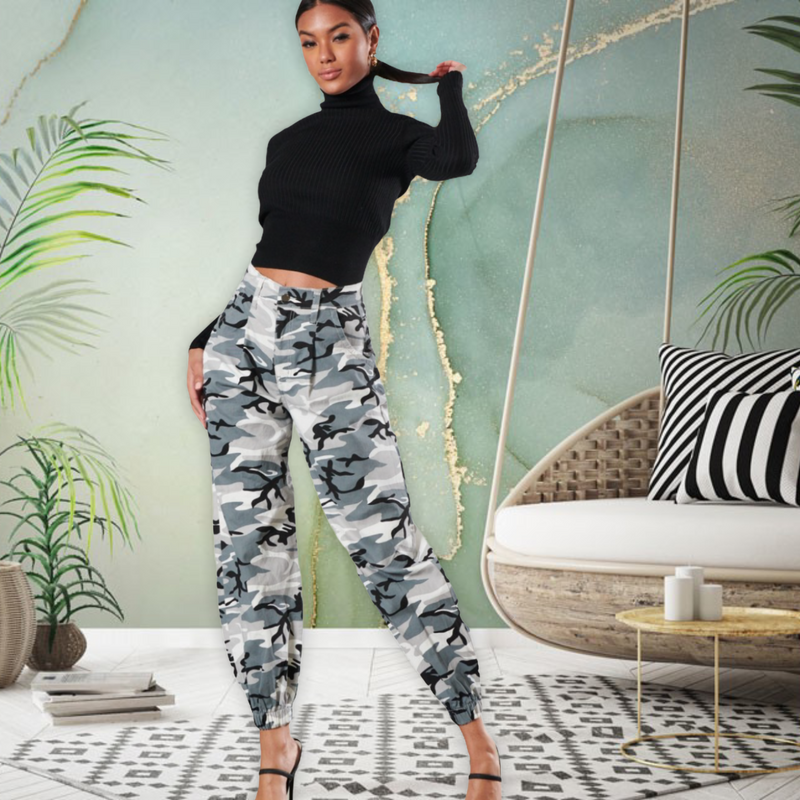 Grey Camo Pants - Spicie's Boutique