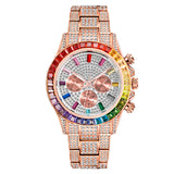 Fashion Full Diamond Luxury Ice Out Quartz Watch - Spicie's Boutique